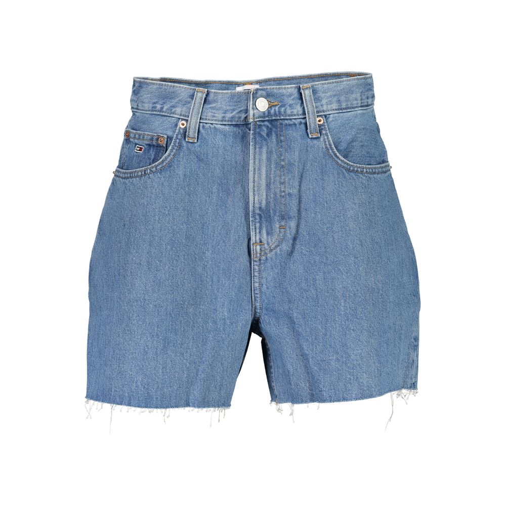 Blue Cotton Women Short