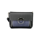 Black Polyurethane Women Shoulder Bag