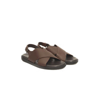 Brown Cowhide Men Sandal