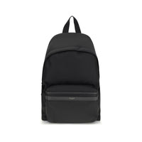 Black Recycled Polyamide Backpack