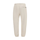 Beige Cotton Athletic Pants