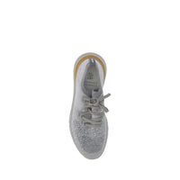 Gray Cotton Athletic Sneakers