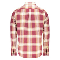 Red Cotton Men Shirt