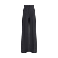 Black Fleece Wool Casual Pants