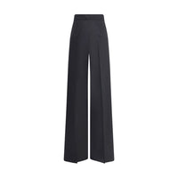 Black Fleece Wool Casual Pants