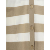 Multicolor Fleece Wool Cardigan