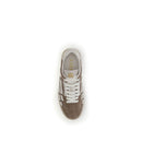 Beige Calf Leather Bos Taurus Athletic Sneakers