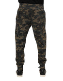 Multicolor Camouflage Cotton Men Jogger Pants