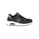 Black Polyurethane Women Sneaker