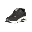 Black Polyurethane Women Sneaker