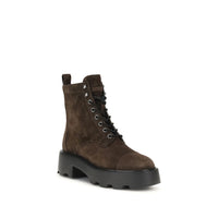 Brown Calf Leather Bos Taurus Lace-Up Boots