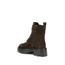 Brown Calf Leather Bos Taurus Lace-Up Boots
