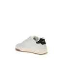 White Calf Leather Bos Taurus Low Top Sneakers