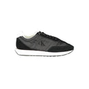 Black Polyester Women Sneaker
