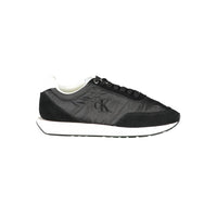 Black Polyester Women Sneaker