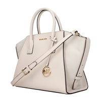 Beige Leather Handbag