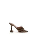 Brown Calf Leather Bos Taurus Stiletto Heel Sandals
