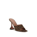 Brown Calf Leather Bos Taurus Stiletto Heel Sandals