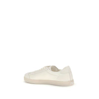 Cream Polyamide Low Top Sneakers