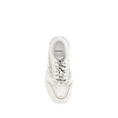 White Calf Leather Bos Taurus Athletic Sneakers