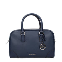 Blue Leather Handbag