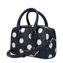 Blue Fabric Handbag