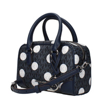 Blue Fabric Handbag