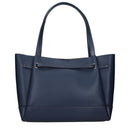 Blue Leather Shoulder Bag