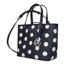 Blue Fabric Handbag