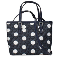 Blue Fabric Handbag