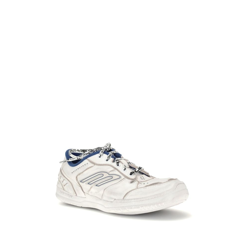 Gray Calf Leather Bos Taurus Athletic Sneakers