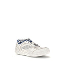 Gray Calf Leather Bos Taurus Athletic Sneakers