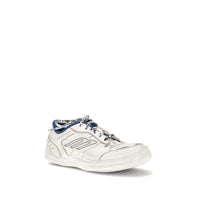 Gray Calf Leather Bos Taurus Athletic Sneakers