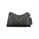 Black Polyurethane Women Handbag