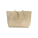 Beige PVC Women Handbag