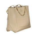 Beige PVC Women Handbag