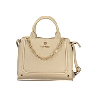 Beige PVC Women Handbag