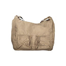 Beige Polyester Women Handbag