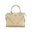 Beige PVC Women Handbag
