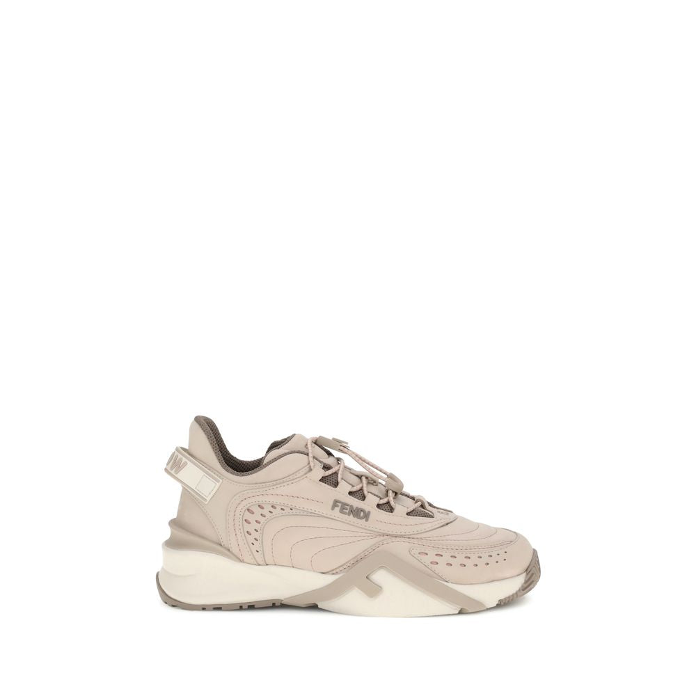Cream Rubber Athletic Sneakers