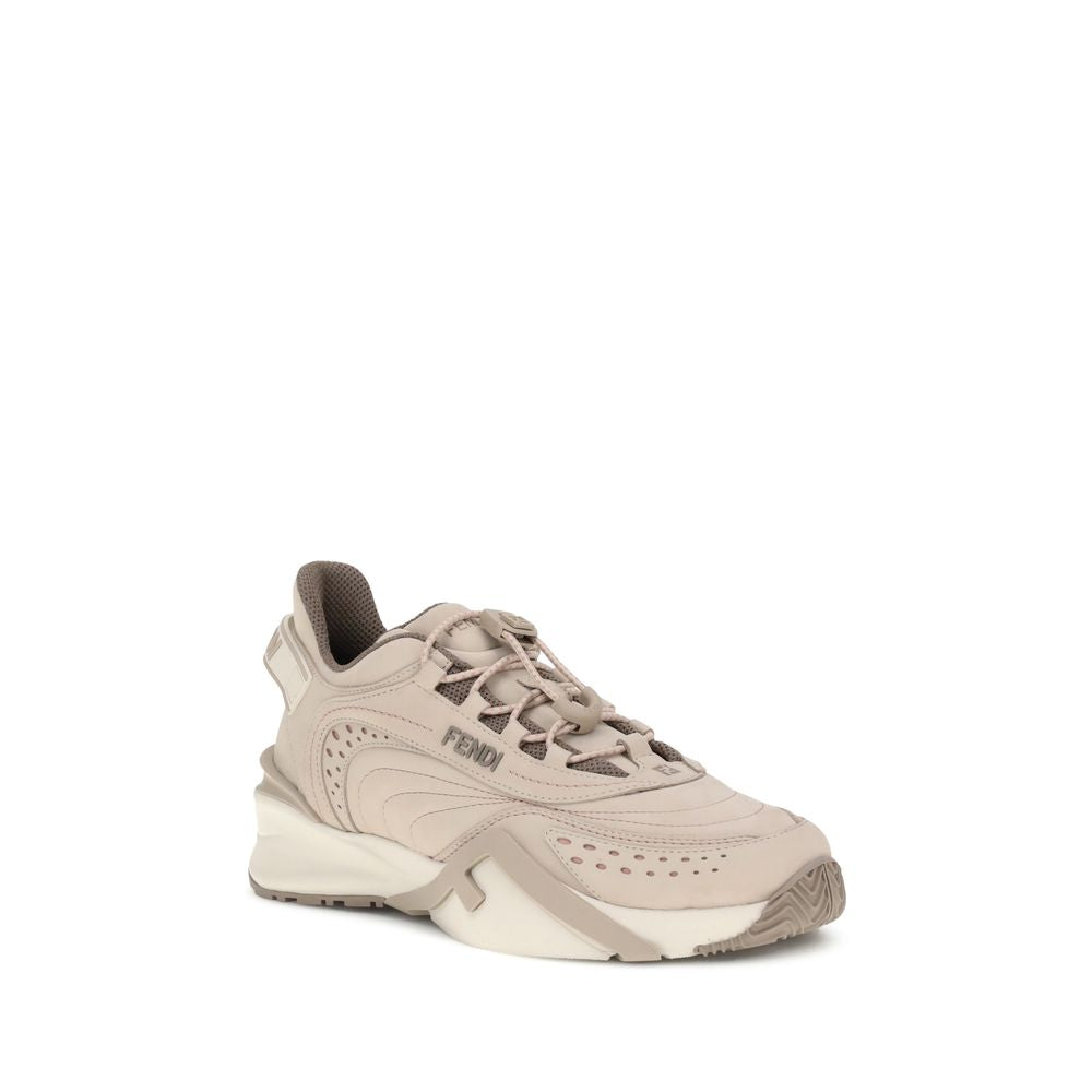 Cream Rubber Athletic Sneakers