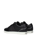 Black Leather Low Top Sneakers