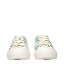 Beige Fabric Low Top Sneakers