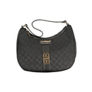Black Polyester Women Handbag