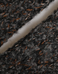 Gray Virgin Wool Knitted Fingerless Men Gloves
