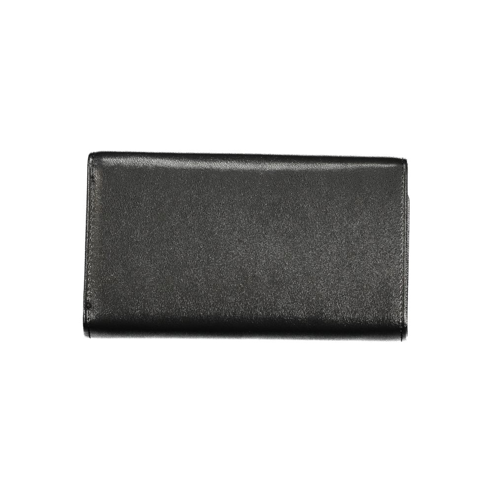 Black Polyurethane Women Wallet