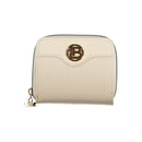 Beige Polyurethane Women Wallet