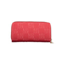 Red Polyurethane Women Wallet