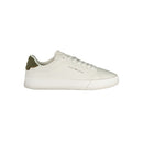 White Polyurethane Men Sneaker
