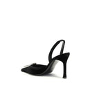 Black Calf Leather Bos Taurus High Heel Pumps